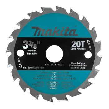 Makita A-95021 Circular Saw Carbide‑Tipped 3-3/8" TCT Saw Blade